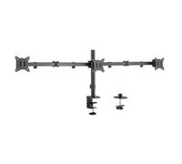 Support d'écran - Logilink - Aluminium - 3 écrans - 17-27"" - Bras 658 mm