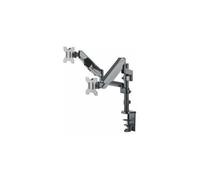 Manhattan 461597 x2 Support de table pour écran 43,2 cm (17) - 81,3 cm (32) noir rotatif, réglable en hauteur, inclinable, mobile