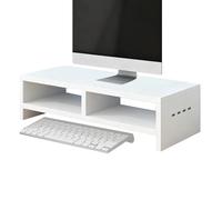 Support d'écran - Organiseur de bureau, étagères de rangement pour ordinateur portable, organisateur de bureau durable, accessoires faciles à utiliser, support de bureau pour imprimante pour le