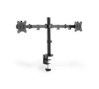Digitus Support double écran DA-90400, pince de table pour 2 écrans 15-32" VESA 75/100 noir mat