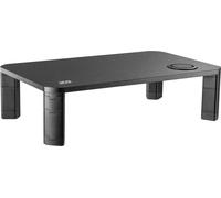 Support d'écran réglable en hauteur avec recharge sans fil Qi Monitor Stand 17"~32" jusqu'à max. 20kg Chargeur à induction