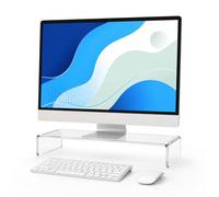 Support d'écran Relaxdays, en Acrylique, Ergonomique, Transparent