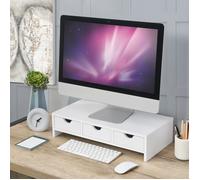 Support d'écran Ruovesi MDF 12 x 51 x 25 cm blanc