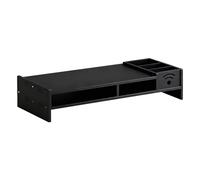 Support d'Écran Surélevé | Support de Bureau à 2 Niveaux - Socle d'Écran d'Ordinateur de 10.9 cm de Hauteur avec Organisateur de Rangement,Pour Maison PC TV Table De Travail Dortoir Salle D'Étude
