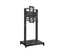 Support d'écran Vertical for télévision, Commutation de Rotation Horizontale et Verticale, Support Chariot Mobile, Sol for écran Tactile(Black)
