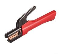 Support d'électrode de soudage 600 A, pince d'électrode en cuivre avec poignée isolée pour MIG pour machines à souder TIG, 25 cm de long (rouge/noir)