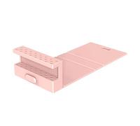 Support d'embout à ongles en silicone - Étagère de rangement avec perceuse pliante avec plusieurs emplacements pour une configuration efficace | Support léger pour accessoires de polissage, outil