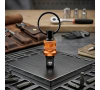 Support d'embouts de tournevis à tige hexagonale de 3/8", barre d'extension à changement rapide, porte-clés, adaptateur de vis pour les amateurs de bricolage (orange)