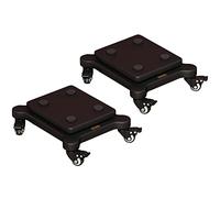 Support d'enceinte, Support d'isolation de Caisson de Basses à 2 étages, Plate-Forme de Pieds d'isolation de Haut-Parleur, Base stabilisatrice, avec Mobile sur Roues, for Haut-Parleur Standard