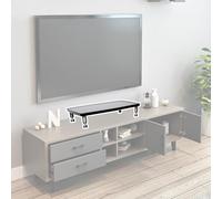Support d'enceintes de Salon/Meuble d'enceintes Haute fidélité/Rack d'enceintes, en Alliage d'aluminium Discret, adapté à la Maison/au Bureau/au cinéma, Meuble de Rangement Compact à 1/2/3/4