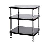 Support d'enceintes de Salon/Meuble d'enceintes Haute fidélité/Rack d'enceintes, en Alliage d'aluminium Discret, adapté à la Maison/au Bureau/au cinéma, Meuble Compact à 1/2/3/4 Niveaux/Rack