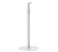 Support d'enceintes LogiLink BP0208W sur pied réglable 68-107cm métal et plastique blanc charge max 5kg