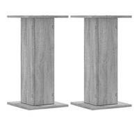 Support d'enceintes - - 30x30x60 cm - Bois d'ingénierie - Gris sonoma - x2