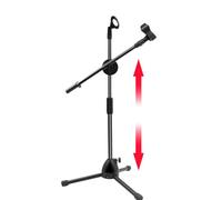 Support d'enregistrement pour microphone - Base trépied stable, design de positionnement flexible, construction en métal durable, fonction de rangement facile | pour d'instruments de musique