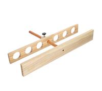 Support D'entonnoir de Laboratoire en Bois, Réglables 6 Trous | Base Stable, Finition Polie et Surface Lisse, pour Flacons à Entonnoir Séparateur en Chimie