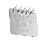 Support d'entraînement à base d'ongles - 8,6 x 8,6 cm support magnétique en métal, affichage de faux pointes, accessoire de salon de | Outil de coiffure pour apprentissage de manucure Kit de