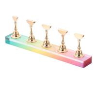 Support D'entraînement pour Nail Art en Acrylique, Présentoir à Ongles | Écoles de Manucure et Usage Domestique, Facile à Fixer, Compact, pour Pratiquer Techniques et Exposer Pointes