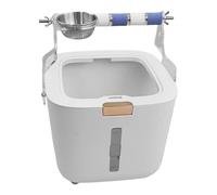 Support D'entraînement pour Perroquets - Abs Acrylique en Acier Inoxydable, Perchoir De Bureau pour Oiseaux, Aire De Jeux De Table | Inséparable Calopsitte Conure Défécation Ciblée Pot Train Cage Jeu