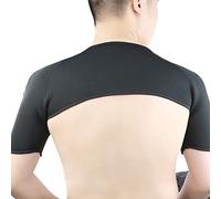 Support d'Épaule Double Respirant, Collier de Compression Chaud d'Hiver pour Luxation et Entorse, Taille L 42 cm+