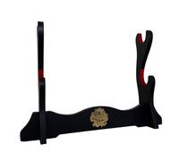 Support d'épée japonais doublé de velours katana standard samouraï présentoir support toutes les épées motif ragon, 2 couches