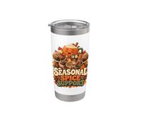 Support d'épices saisonnières pour latte à la citrouille d'automne Gobelet isotherme en acier inoxydable double paroi