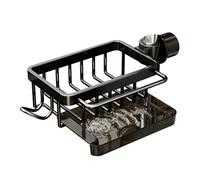 Support d'éponge moderne pour évier - Étagère stable pour évier - Organiseur fonctionnel pour robinet - Pour un drainage efficace