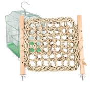 Support d'escalade pour oiseaux - Perche à mâcher pour perruches, plate-forme d'exercice avec tapis en jonc de mer, design durable et sûr, perchoirs doux et confortables - Conure calopsitte Lovebird