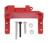 Support d'essieu Servo pour SCX10 III AR45P, axe de portail de troisième génération 1/10 RC, pièces de mise à niveau en alliage d'aluminium pour voiture sur chenilles (Rouge)