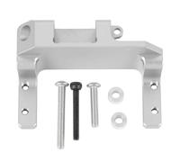Support d'essieu Servo pour SCX10 III AR45P, axe de portail de troisième génération 1/10 RC, pièces de mise à niveau en alliage d'aluminium pour voiture sur chenilles (Argent)