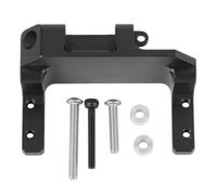 Support d'essieu Servo pour SCX10 III AR45P, axe de portail de troisième génération 1/10 RC, pièces de mise à niveau en alliage d'aluminium pour voiture sur chenilles (Noir)