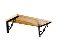 Support D'Étagère,2Pcs Il Y A Des Planches En Bois Supports Équerre D’Étagère,Flottant Étagères Support D'Étagère Équerre,Portant Poids 50-100 Kg Équerre D’Étagère Peindre / 800x250+250x160mm / N