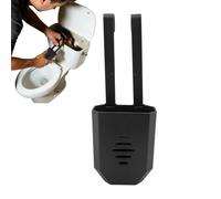 Support d'étagère de toilettes - ABS noir, réglable, stable, résistant, crochet de nettoyage de réservoir d'eau, accessoires d'hygiène, organisateur de maintenance | Idéal pour Busine