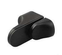 Support d'étagère en alliage de zinc réglable pour verre de 3 mm et 22 mm d'épaisseur pour intérieur moderne (noir)