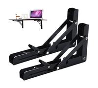 Support d'Étagère Escamotable - 2X Étagères Murale Pliante avec Support Triangulaire,Support Triangulaire Extension 20 cm Gain de Place pour Buanderie Extérieur Cuisine Micro-Ondes Camping-Car