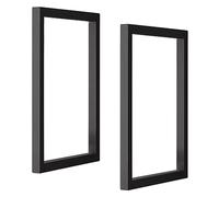 Support d'étagère flottant robuste de 30 cm x 50 cm (sans planche), support d'étagère mural à montage au plafond, supports d'étagère suspendus en métal, pour cuisine, salon, salle à manger, bar