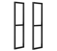 Support d'étagère flottant robuste pour montage mural - Support en métal pour étagères à 2 couches, parfait pour la cuisine, la salle à manger, le salon et le bar