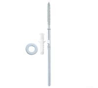 Support d'étagère flottante pour installation d'étagère aveugle, support en métal argenté de 100 à 300 mm avec capacité de charge de 6,8 kg pour décoration d'intérieur et de rangement (8 x 300)