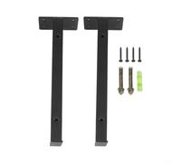 Support d'étagère mural industriel en fer pour charges lourdes avec étagère flottante peu encombrante pour la maison ou le bureau 25 cm (25 cm)