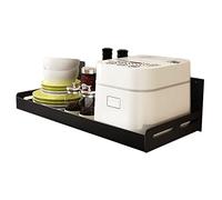Support d'étagère mural pour micro-ondes - Plusieurs tailles pour four et pots à épices - Étanche - Rangement de cuisine pour balcon et entrepôt - 50 x 35 cm et 60 x 35 cm