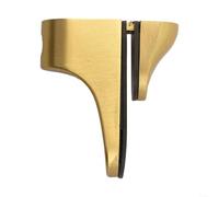 Support d'étagère mural réglable en alliage de zinc pour verre d'épaisseur de 3 mm et 22 mm, fournit un soutien ferme pour les étagères en verre, en bois et similaires (doré)