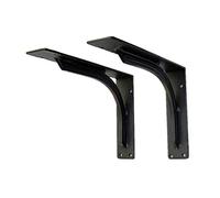 Support D'étagère Mural Triangulaires de Charges Lourdes en L en Fer Flottant en Métal,Meuble TV,Comptoir de Bar Equerre Etagere À Angle Droit,Charge: 551 Lb,2 Pièces (25x20cm/9.8x7.9in)