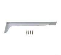 Support d'étagère murale en acier pour charges lourdes pour blanc 35,6 cm | Entretoises soudées, stabilité maximale, pour charges lourdes, utilisable à l'intérieur et à l'extérieur