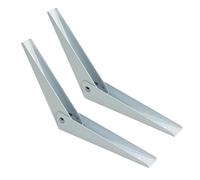 Support d'étagère pliant en acier laminé à froid | Utilisation de plusieurs tailles blanches : gain de place for divers espaces(10 inch)