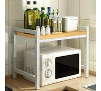 Support d'étagère pour micro-ondes - Organiseur multifonction pour comptoir de cuisine, support d'imprimante de bureau pour la maison, le bureau, solution de rangement peu encombrante pour équipement