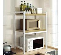 Support d'étagère pour micro-ondes - Organiseur multifonction pour comptoir de cuisine, support d'imprimante de bureau pour la maison, le bureau, solution de rangement peu encombrante pour équipement