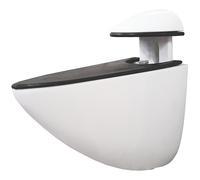 Support d'étagère réglable Select blanc 72 x 65mm