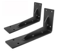 Support d'étagère robuste, support d'étagère flottant à suspension murale, for salon, bureau, chambre à coucher, salle de bain, cuisine, avec vis (paquet de 2)(35cm/14inch)