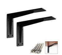 Support d'étagère, support d'étagère flottante murale pour lavabo, meuble TV, support triangulaire en fer, support d'étagère à angle droit en marbre, remplacement des supports d'étagère de ski