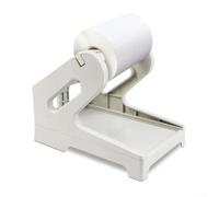 Support d'étiqueteuse pour rouleaux thermiques et feuilles pliées - Support pour imprimante Dymo pour imprimantes Zebra - Accessoire de bureau peu encombrant 20 x 13 x 15 cm