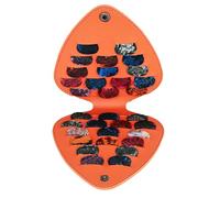 Support d'étui pour médiators de guitare, boîte de médiator de basse - Clip organisateur de médiators de guitare folk - Sac de plectres de guitare Portable, boîte de rangement de plectres en cuir PU p